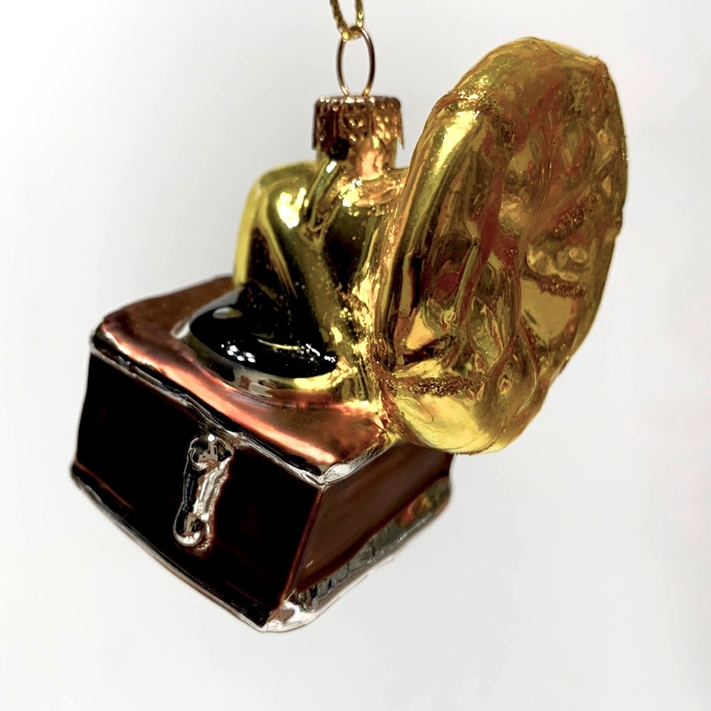Thomas Pacconi phonograph Glass ornaments vintage